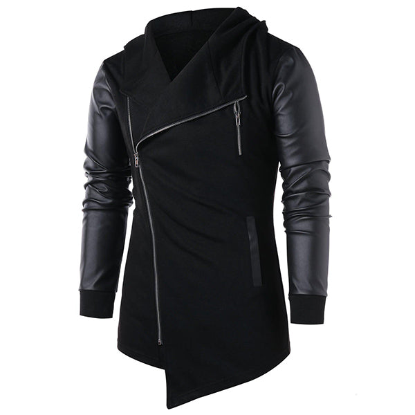 Asymmetric on sale zip coat