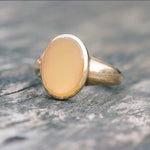 Victorian 18ct Chalcedony Signet Ring