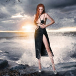 The Leather Stud Star Top