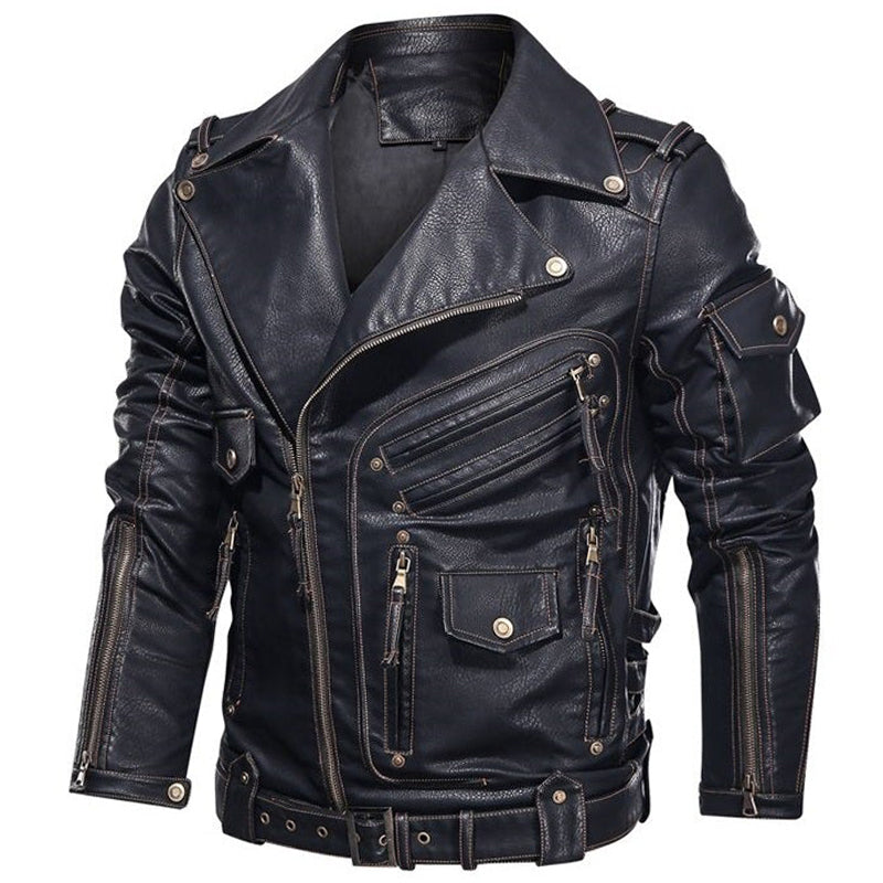 Original Cowhide Leather Uniform jacket