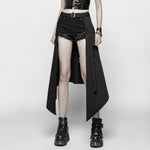 Black Gothic Punk Daily Half Skirt