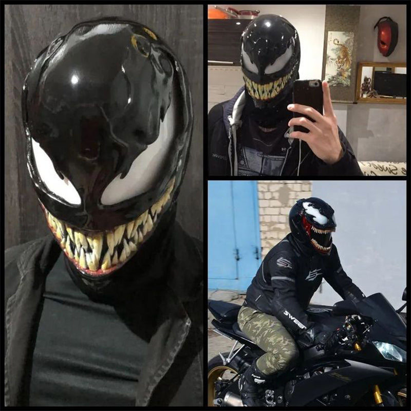 Scary Black Symbiote Matte Mask