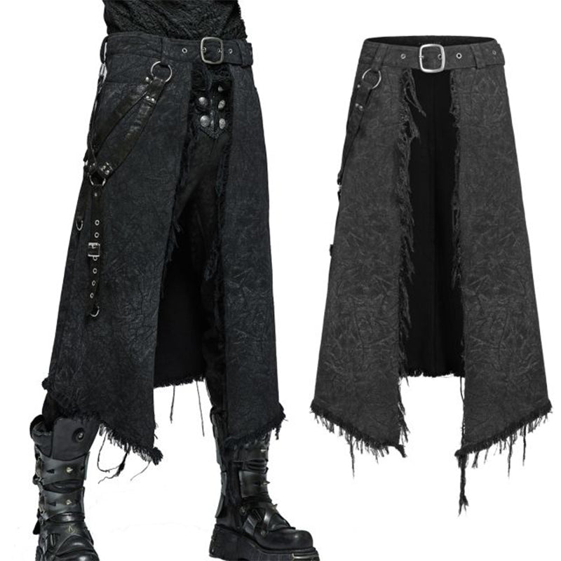 Gothic Punk Rock Skirt For Men