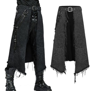 Gothic Punk Rock Skirt For Men