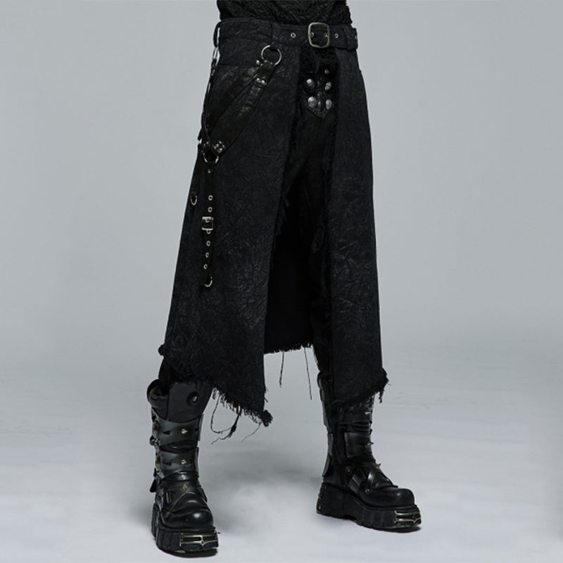 Gothic Punk Rock Skirt For Men