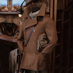 Collar Pure Wool Pea Coat