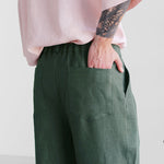 Mens Linen Trousers With Pleats