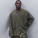 Men's Distressed Patchwork Jacket
