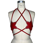 The Leather Stud Star Top