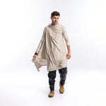 Men's Long Ruffle Cardigan