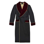 Men’s Dressing Gown Burgundy Velvet