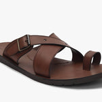 Criss-Cross Strappy Toe-Ring Sandals