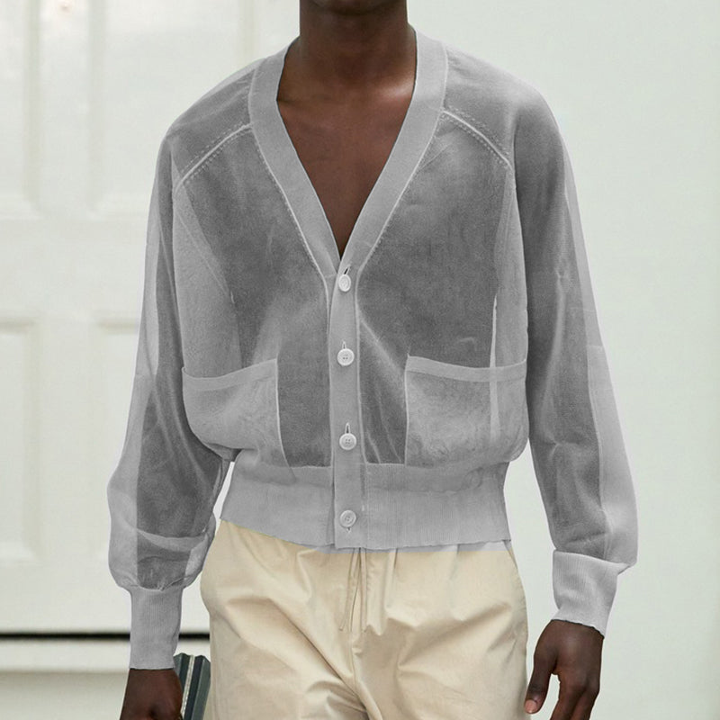 Men's Sheer Knit Outerwear
