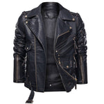 Original Cowhide Leather Uniform jacket