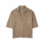 Silk and Linen-Blend Polo Shirt