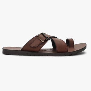 Criss-Cross Strappy Toe-Ring Sandals