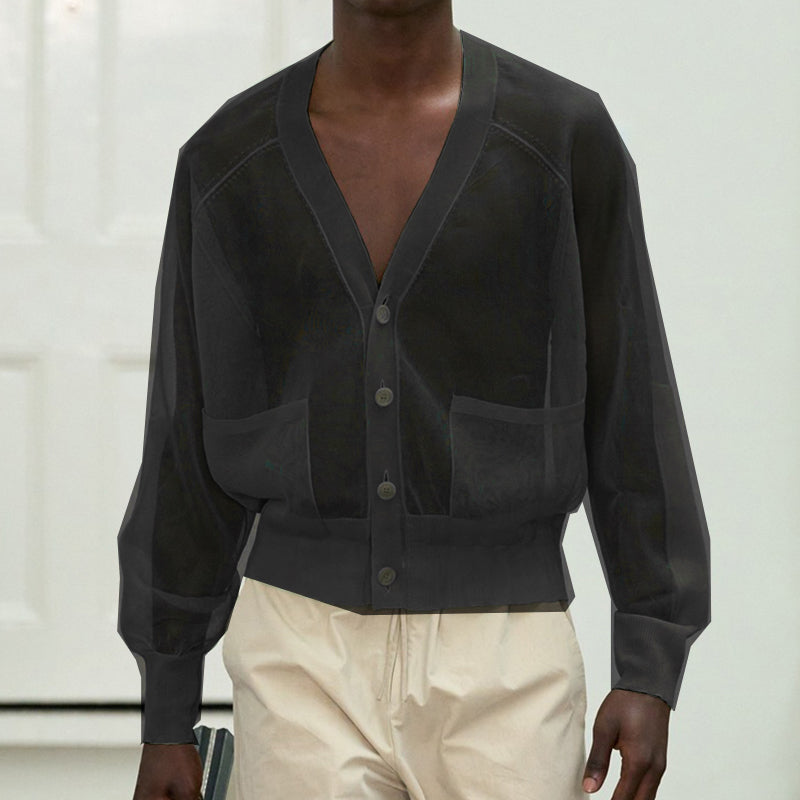 Men's Sheer Knit Outerwear
