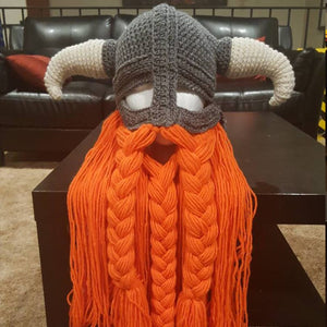Crochet Viking Hat Adult Size