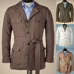 Men's Linen Safari Jacket