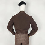 1930s Wool Jacket With Veritable Leather Lapels