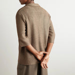 Silk and Linen-Blend Polo Shirt