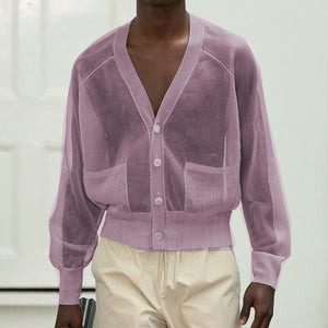 Men's Sheer Knit Outerwear