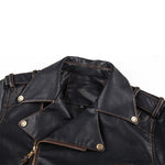 Original Cowhide Leather Uniform jacket