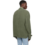 Men's Distressed Patchwork Jacket