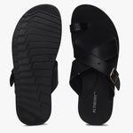 Criss-Cross Strappy Toe-Ring Sandals