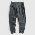 Men's Elastic Waist Linen Pants