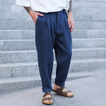 Mens Linen Trousers With Pleats