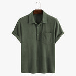 Vintage 1960s Waffle Knit Patched Pocket Shirt