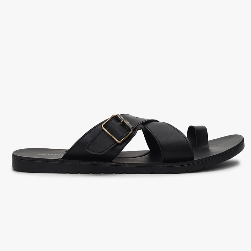 Criss-Cross Strappy Toe-Ring Sandals