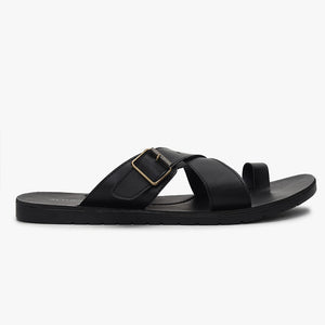 Criss-Cross Strappy Toe-Ring Sandals