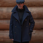 Collar Pure Wool Pea Coat