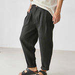 Mens Linen Trousers With Pleats