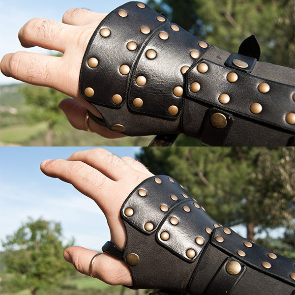 Fantasy Warrior Leather Bracers