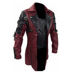 Genuine Leather Gothic Steampunk Coat