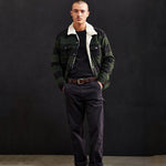 Retro Sherpa Trucker Jacke