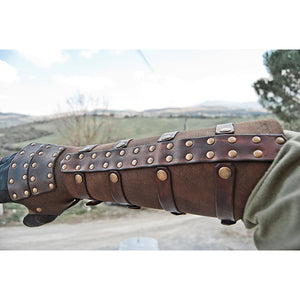 Fantasy Warrior Leather Bracers