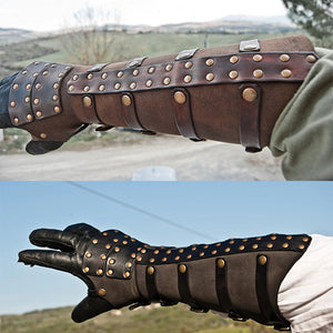 Fantasy Warrior Leather Bracers