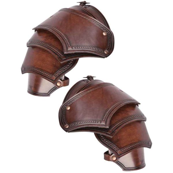 Medieval Leather Spaulders