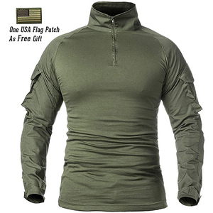 Men's Military Tactical Army Combat Long Sleeve Shirt