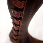 [Couple] Mens Leather Buttons Spats