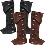 Medieval Gothic Boot Stripe Spats
