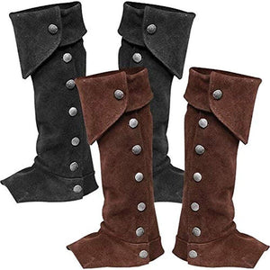 Medieval Gothic Boot Stripe Spats