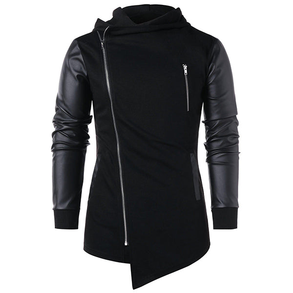 Men's Asymmetric Zip Coat