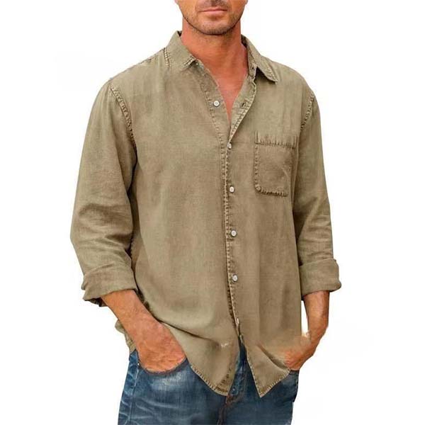 Men's Natural Linen Shirts