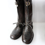 [Couple] Mens Leather Zipper Spats