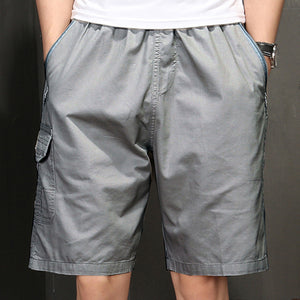 [47.2'' Waist] Men's Zip Plus Size Shorts